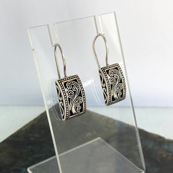 Silpada Sterling Silver Paisley Open Scroll Pendant Necklace & Earrings Set 20" - Picture 4 of 16